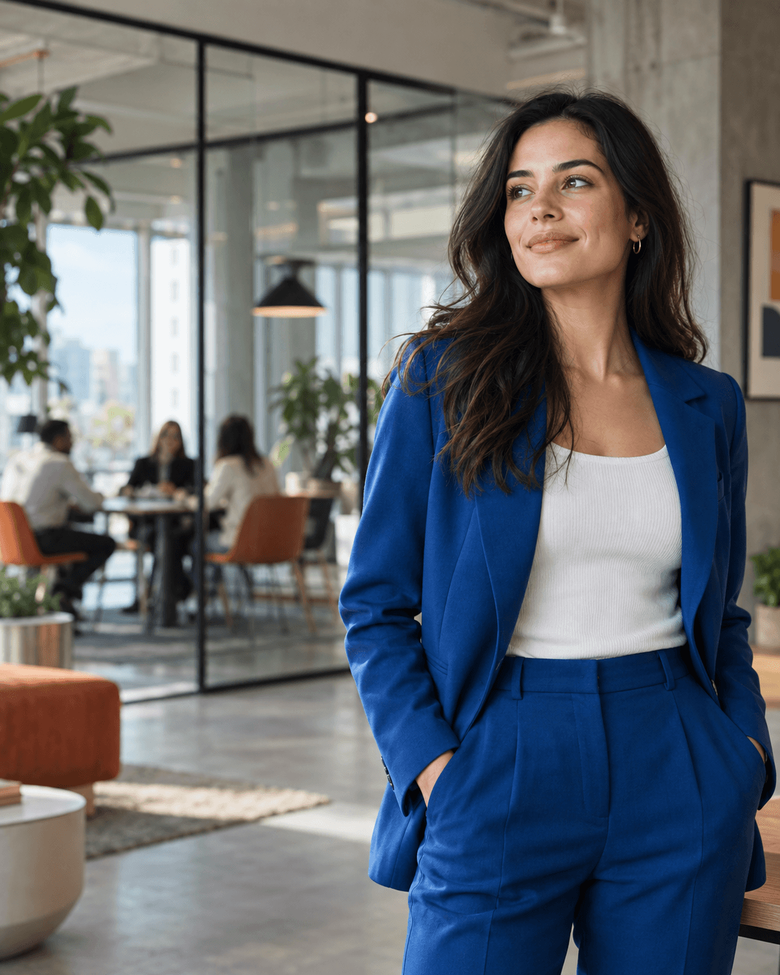 Confident professional in a modern office